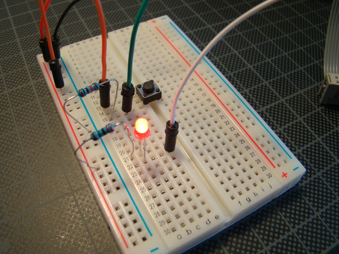 Led and button